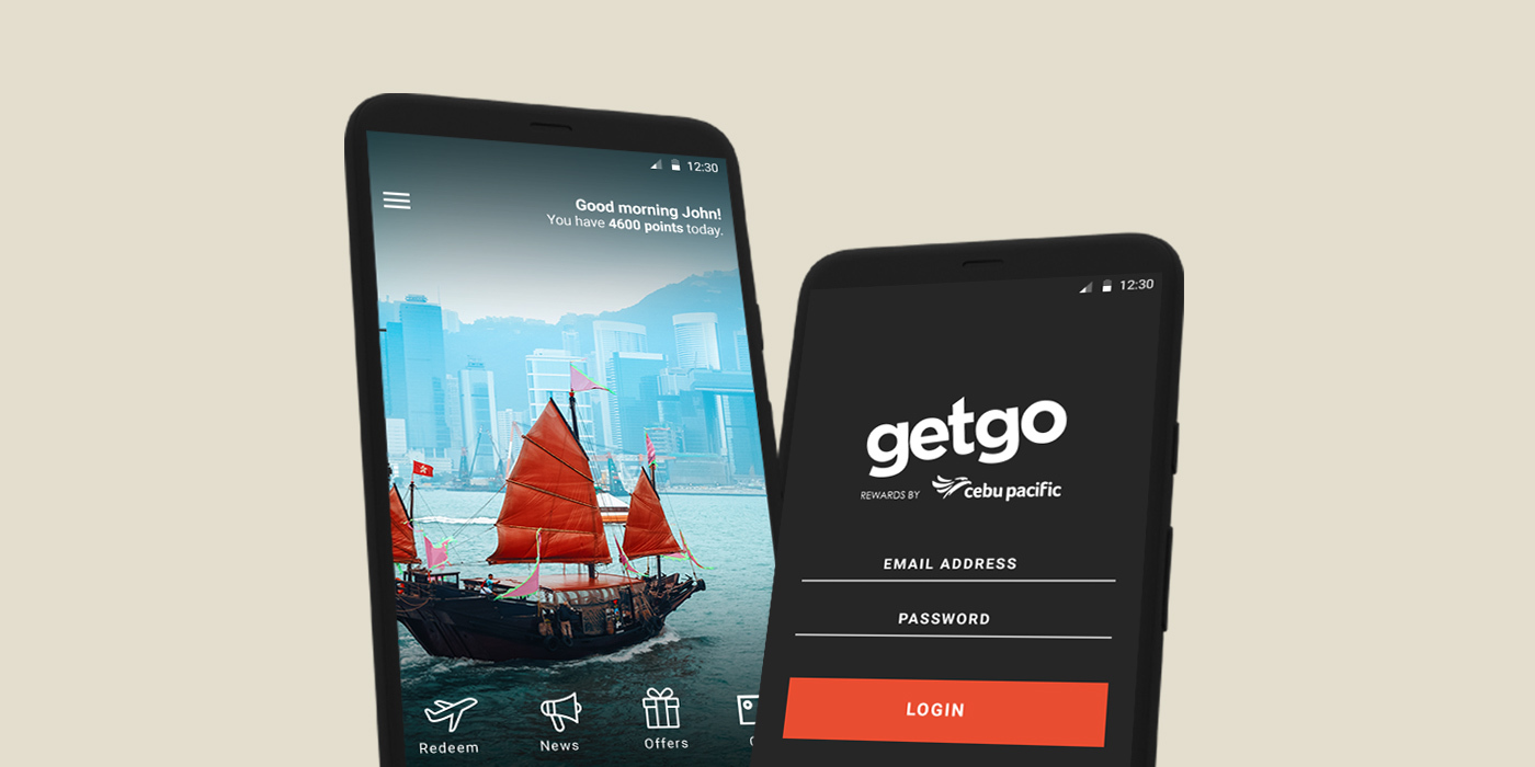 GetGo app concept designs